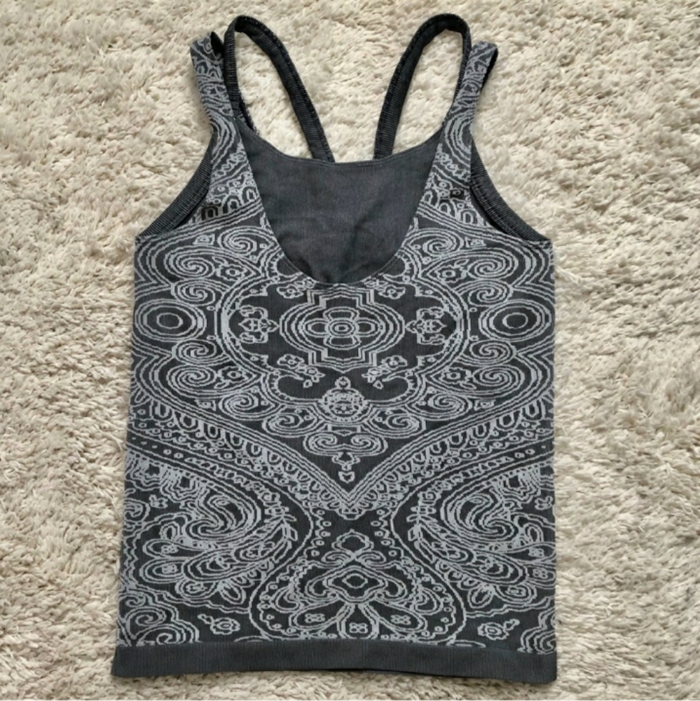 ATHLETA 2 In 1 Seamless Tank w/attached Sports BraEUC! Compression style…